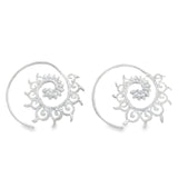 Arete de Gancho de Plata