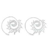 Arete de Gancho de Plata