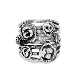 Anillo Oxidado Ramo de Flores 6