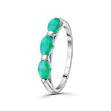 Anillo De Plata Con Piedras Preciosas Zafiro